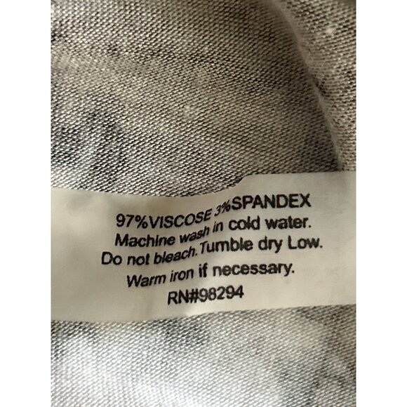 Thomas & Olivia Black & White Tie-Dye 3/4 Sleeve Top, Size PS - Picture 5 of 7